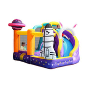 GAMEON Inflatable Bounce Castle - PVC Build with Blower, Space Theme with Rocket and UFO