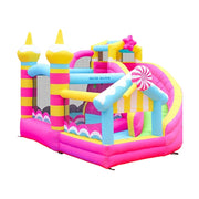 GAMEON Inflatable Bounce Castle - PVC Build with Blower, Lollipop Theme with Slide