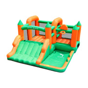 GAMEON Inflatable Bounce Castle - PVC Build with Blower, Forest Theme Castle with Slide