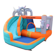 GAMEON Inflatable Bounce Castle PVC Build with Blower - Rhino Theme Castle Style