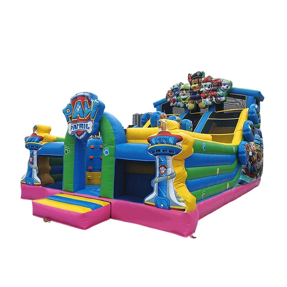 GAMEON Paw Patrol Theme Bounce House 6X10m PVC Inflatable Castle for Kids Outdoor Fun Bouncy Playland