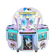 GAMEON Interstellar Legend Candy Machine - Arcade Prize Game Cabinet with LED Lights, Transparent Display & Coin Operated Gift Machine for Family Entertainment - White