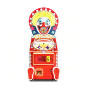 GAMEON Happy Master Candy Machine - Clown Theme Prize Arcade Game with LED Lights, Reward Wheel & Coin Operated Gift Dispenser for Kids Entertainment - Red
