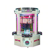 GAMEON Snack Party Prize Machine - Four Player Island Arcade Gift Machine with LED Lights, Transparent Display & Coin Operation for Entertainment Venues - White
