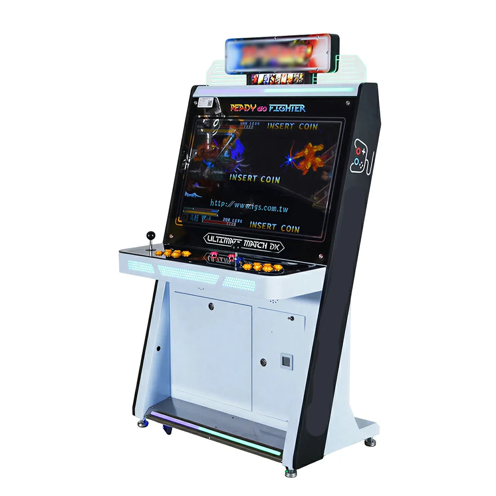 GAMEON Fighting Hero Arcade Machine - Dual Player Fighting Game Cabinet with Joystick Controls, HD Display & Coin Operation for Home and Commercial Entertainment - Black