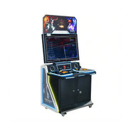 GAMEON Fighting Alliance Arcade Machine - Dual Player Fighting Game Cabinet with Joystick Controls, HD Display & Coin Operation for Commercial Entertainment - Black