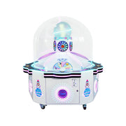 GAMEON Sweet Planet Prize Machine - Island Capsule Arcade Game with LED Lights, Transparent Display & Coin Operated Gift Machine for Entertainment Venues - White