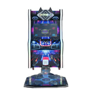 GAMEON Mecha Dance Machine - Interactive Dance Arcade Game with Motion Sensor, LED Lights, HD Display & Coin Operation for Kids Entertainment - Black