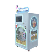 GAMEON Automatic Ice Cream Machine - Smart Self-Service Dessert Vending Machine with Touch Screen, Multiple Flavours & Payment Options for Commercial Use - White