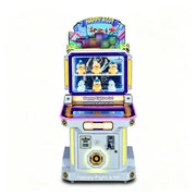 GAMEON Happy Puzzle Arcade Machine - Coin Operated Kids Game with Interactive Touchscreen, Prize Display & Ticket Reward System for Entertainment Venues - White
