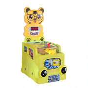 GAMEON Marble Shooting Arcade Machine - Coin Operated Kids Game with Target Shooting Challenge, Score Display & Reward System for Entertainment Venues - Yellow