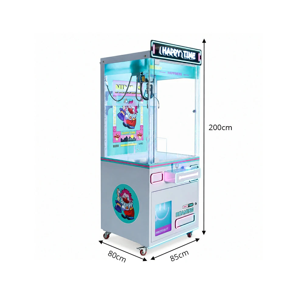 GAMEON Claw Machine - Coin Operated Arcade Prize Game with Joystick Control, Transparent Display & Gift Grabber System for Kids Entertainment Venues - Blue
