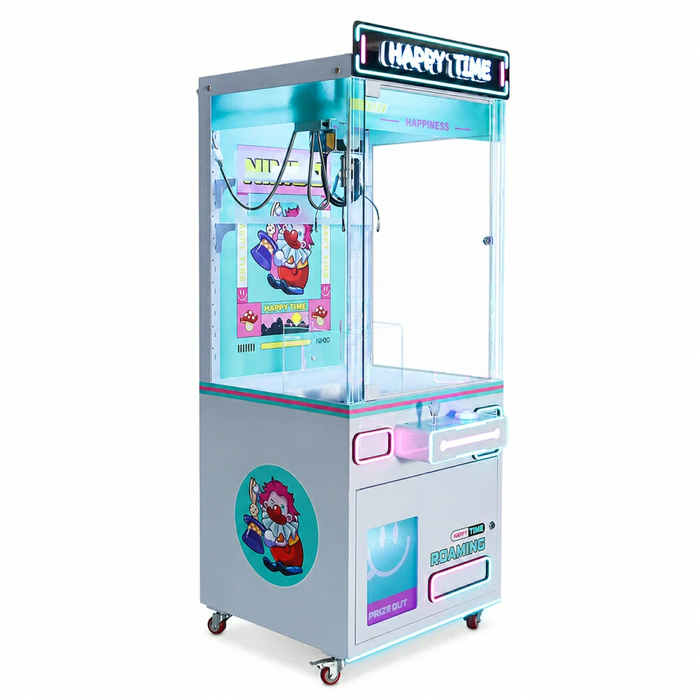 GAMEON Claw Machine - Coin Operated Arcade Prize Game with Joystick Control, Transparent Display & Gift Grabber System for Kids Entertainment Venues - Blue