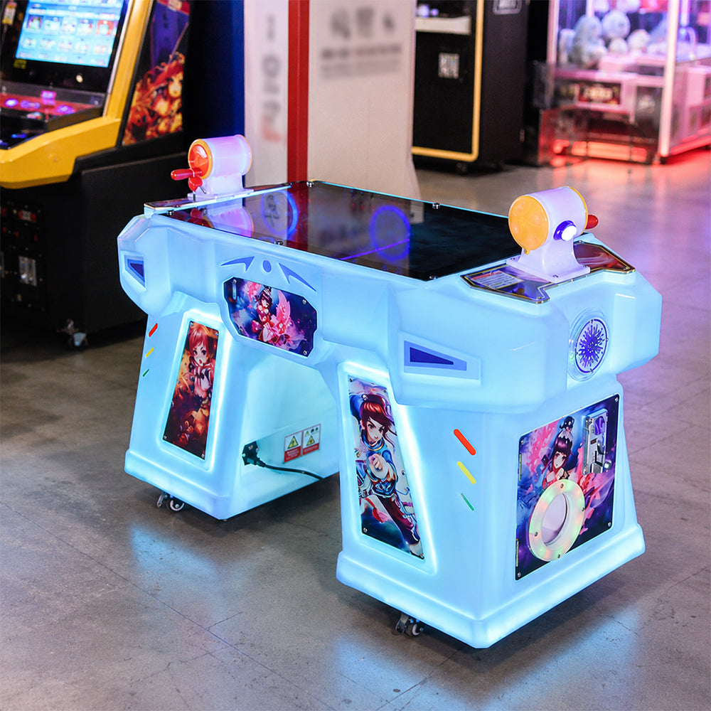 GAMEON Space Fishing Arcade Machine - Interactive Flat Screen Fishing Game with Dual Player Controls, LCD Display & Family Entertainment for Kids Venues - Blue