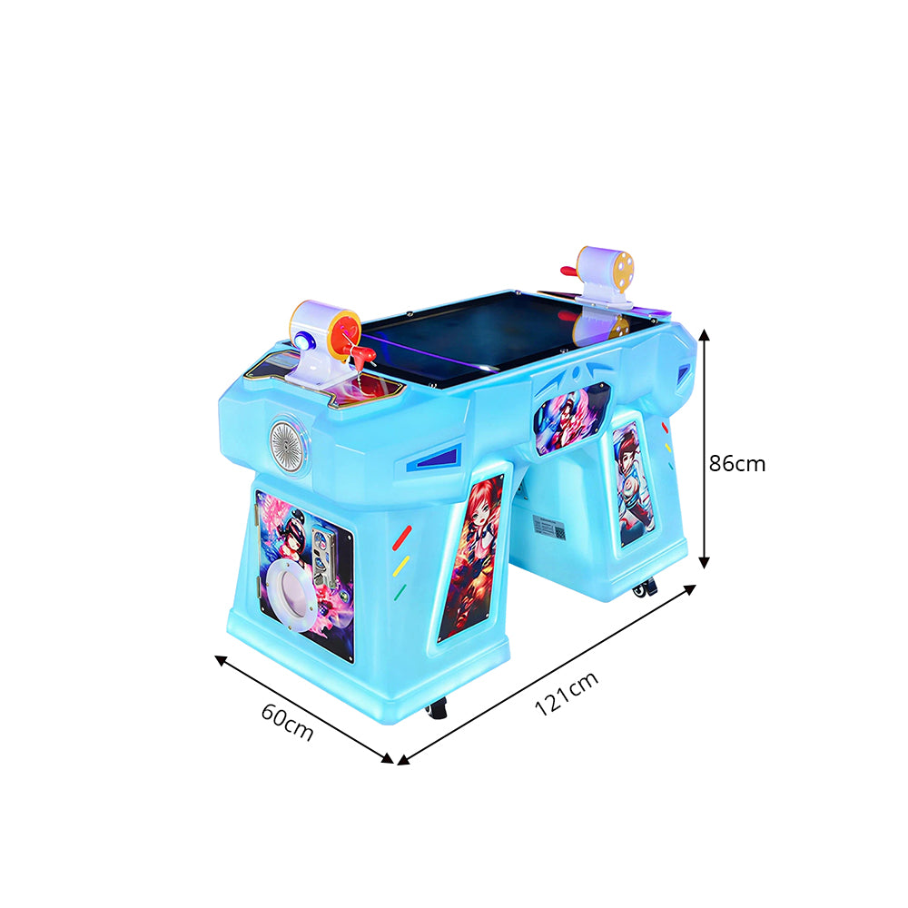 GAMEON Space Fishing Arcade Machine - Interactive Flat Screen Fishing Game with Dual Player Controls, LCD Display & Family Entertainment for Kids Venues - Blue