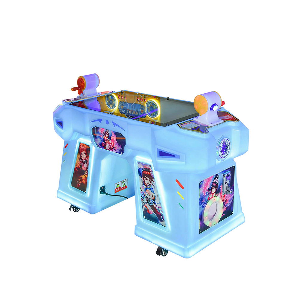 GAMEON Space Fishing Arcade Machine - Interactive Flat Screen Fishing Game with Dual Player Controls, LCD Display & Family Entertainment for Kids Venues - Blue