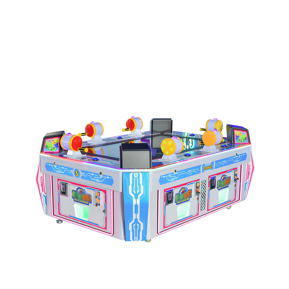 GAMEON 6 Player Fishing Arcade Machine - Coin Operated Fishing Game with Multiplayer Controls, LCD Display & Ticket Rewards for Kids Entertainment Venues - White