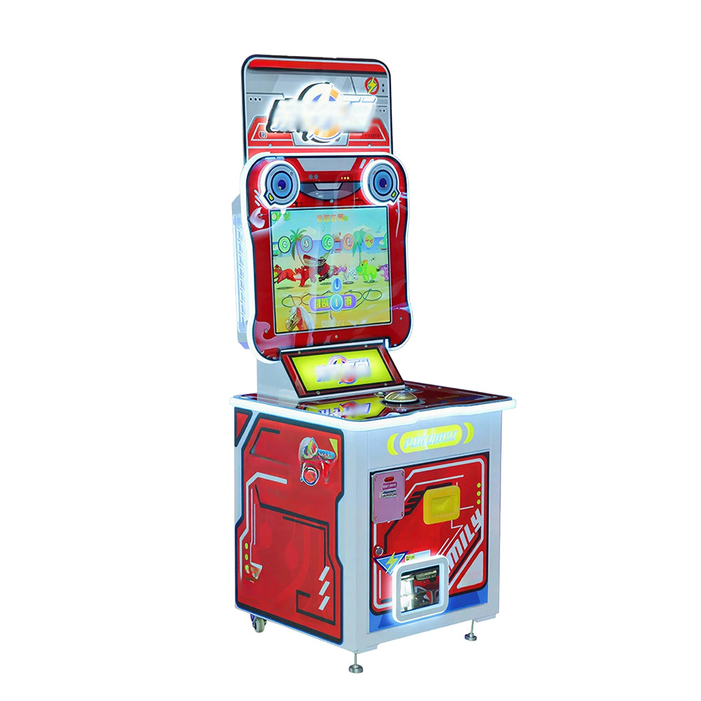 GAMEON Parent Paradise Arcade Machine - Coin Operated Kids Interactive Game with LCD Display, Fishing Challenge & Family Entertainment Experience - Red