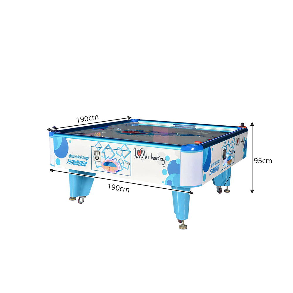 GAMEON Adult Air Hockey Table - Commercial Interactive Arcade Game with 4 Player Support, Air Powered Hockey Play & Entertainment Experience - Blue
