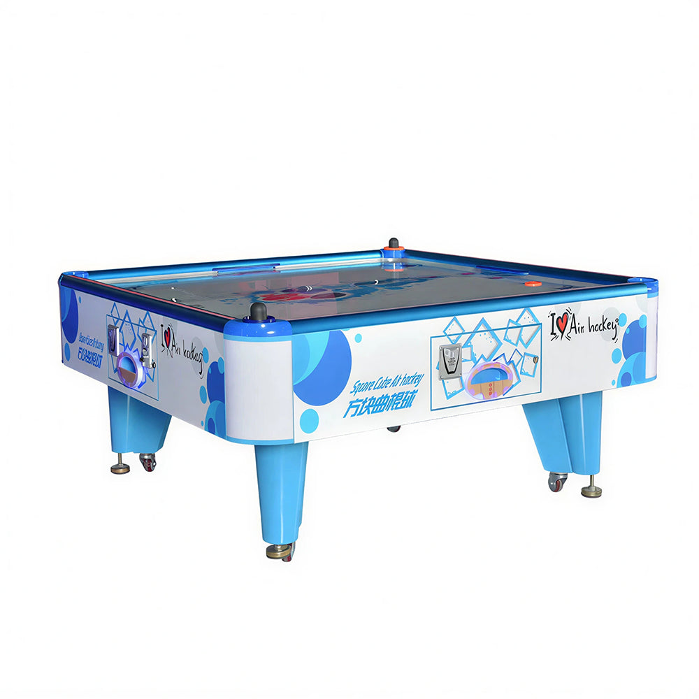 GAMEON Adult Air Hockey Table - Commercial Interactive Arcade Game with 4 Player Support, Air Powered Hockey Play & Entertainment Experience - Blue