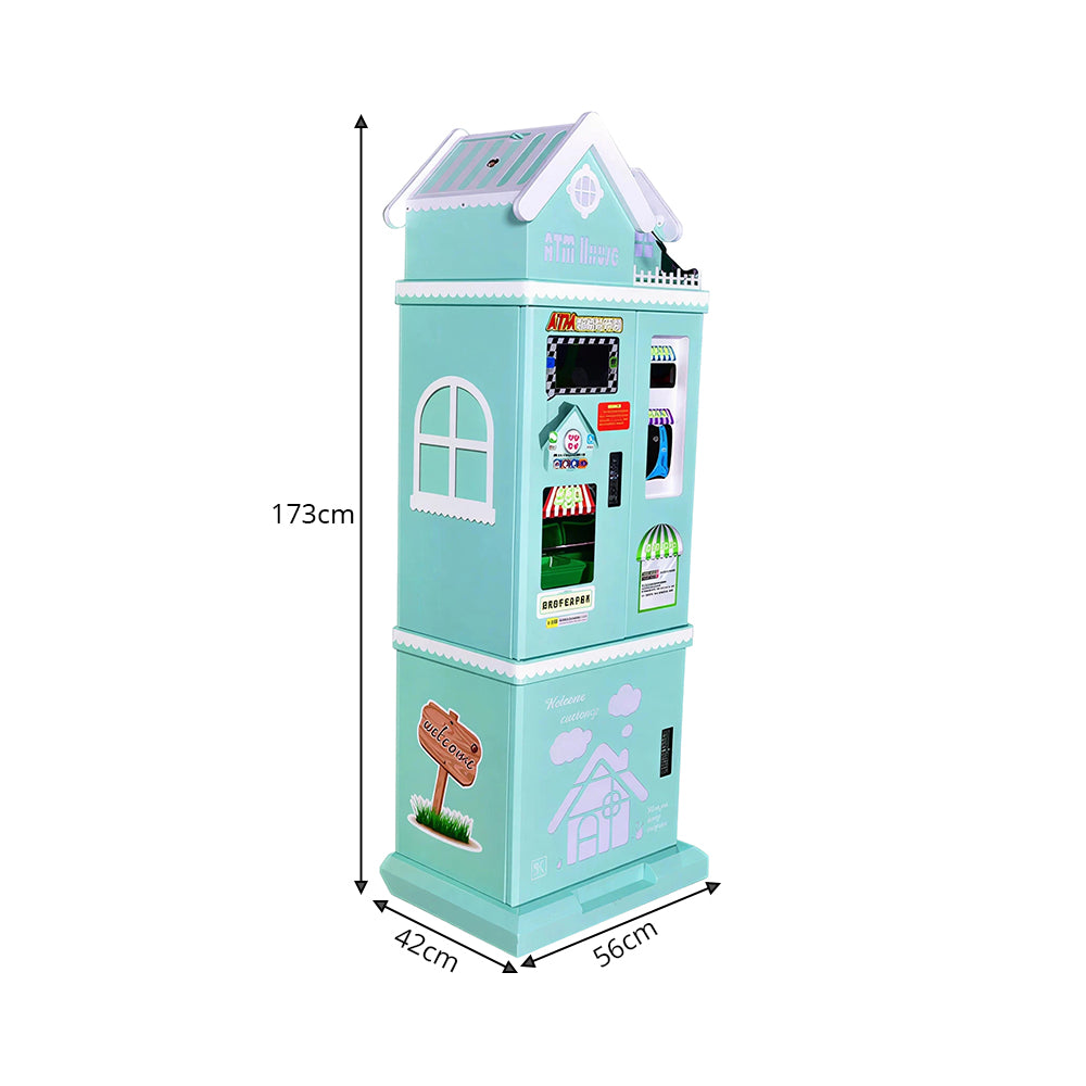 GAMEON House Coin Exchange Machine - Self Service Game Token Dispenser with Banknote Slot, Coin Outlet & Arcade Operation Support - Mint Green