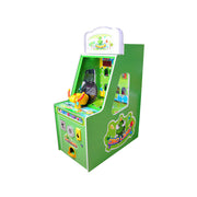 GAMEON Dinosaur Shooting Arcade Machine - Coin Operated Kids Ball Shooting Game with LED Score Display, Prize Rewards & Interactive Entertainment Experience - Green