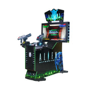 GAMEON Alien Shooting Arcade Machine 42-Inch HD LCD Metal & Acrylic Cabinet Infrared Gun System 400W Power Immersive Two-Player Combat Game - Black