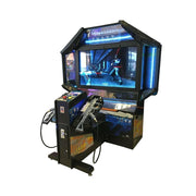 GAMEON Ghost SWAT Shooting Arcade Machine 55-Inch HD LCD Metal & Acrylic Cabinet Infrared Gun System 400W Power Immersive Two-Player Combat Game - Black