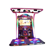 GAMEON Dance Arcade Machine 42" HD Screen Music Rhythm Game LED Lighting Effects - Pink