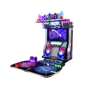 GAMEON Dance Arcade Machine 47" HD Screen Music Rhythm Game LED Neon Lights - Purple