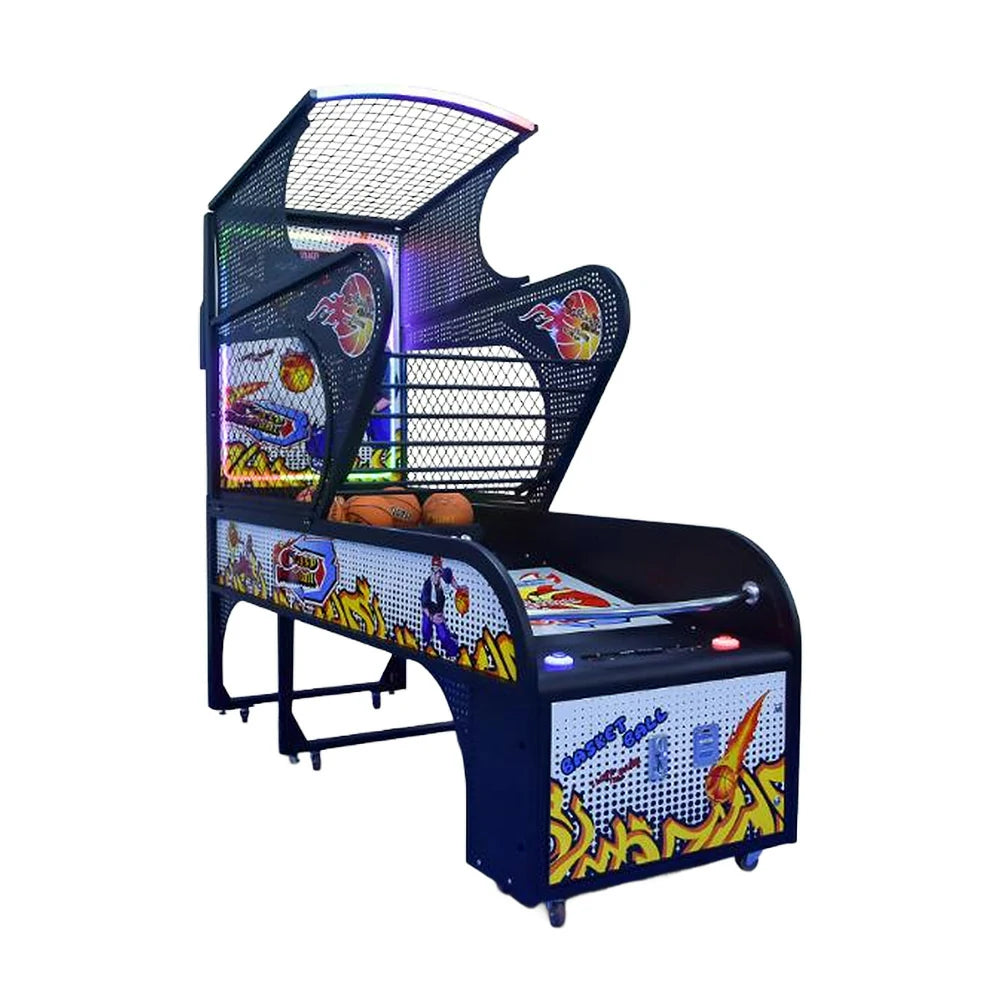 GAMEON Luxury Basketball Arcade Machine Metal Hoop Triple LED Scoring Display Automatic Ball Return Durable Structure - Deluxe