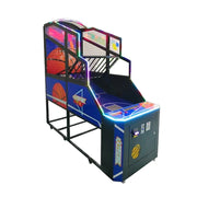 GAMEON Basketball Arcade Machine Metal Hoop LED Scoring Display Automatic Ball Return Durable Frame - Classic