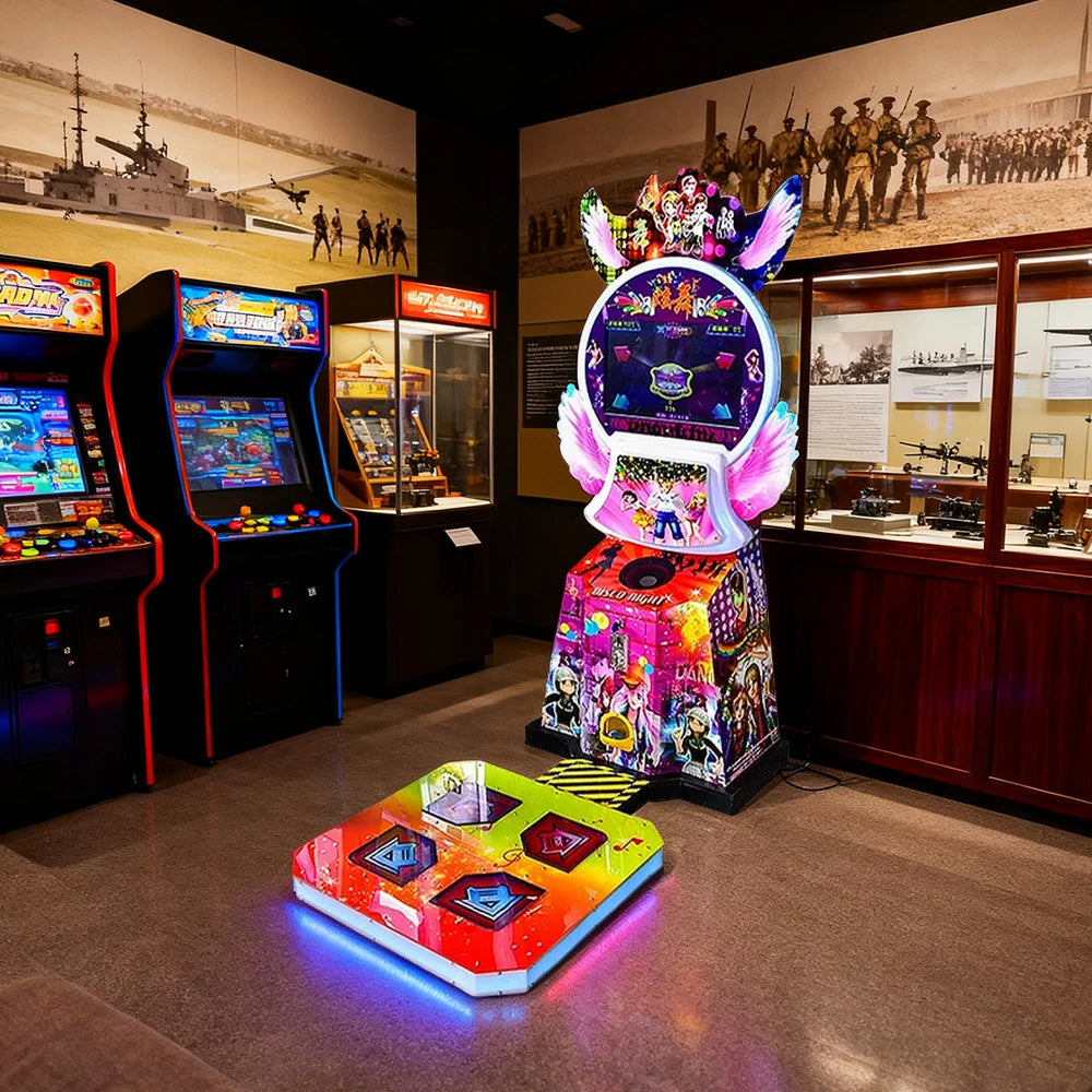 GAMEON Kids Dance Arcade Machine Cute Design LED Lights Music Rhythm Game - Standard