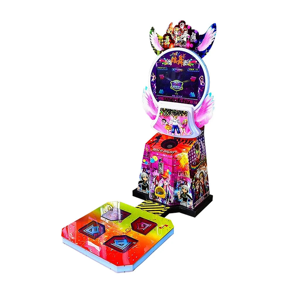 GAMEON Kids Dance Arcade Machine Cute Design LED Lights Music Rhythm Game - Standard