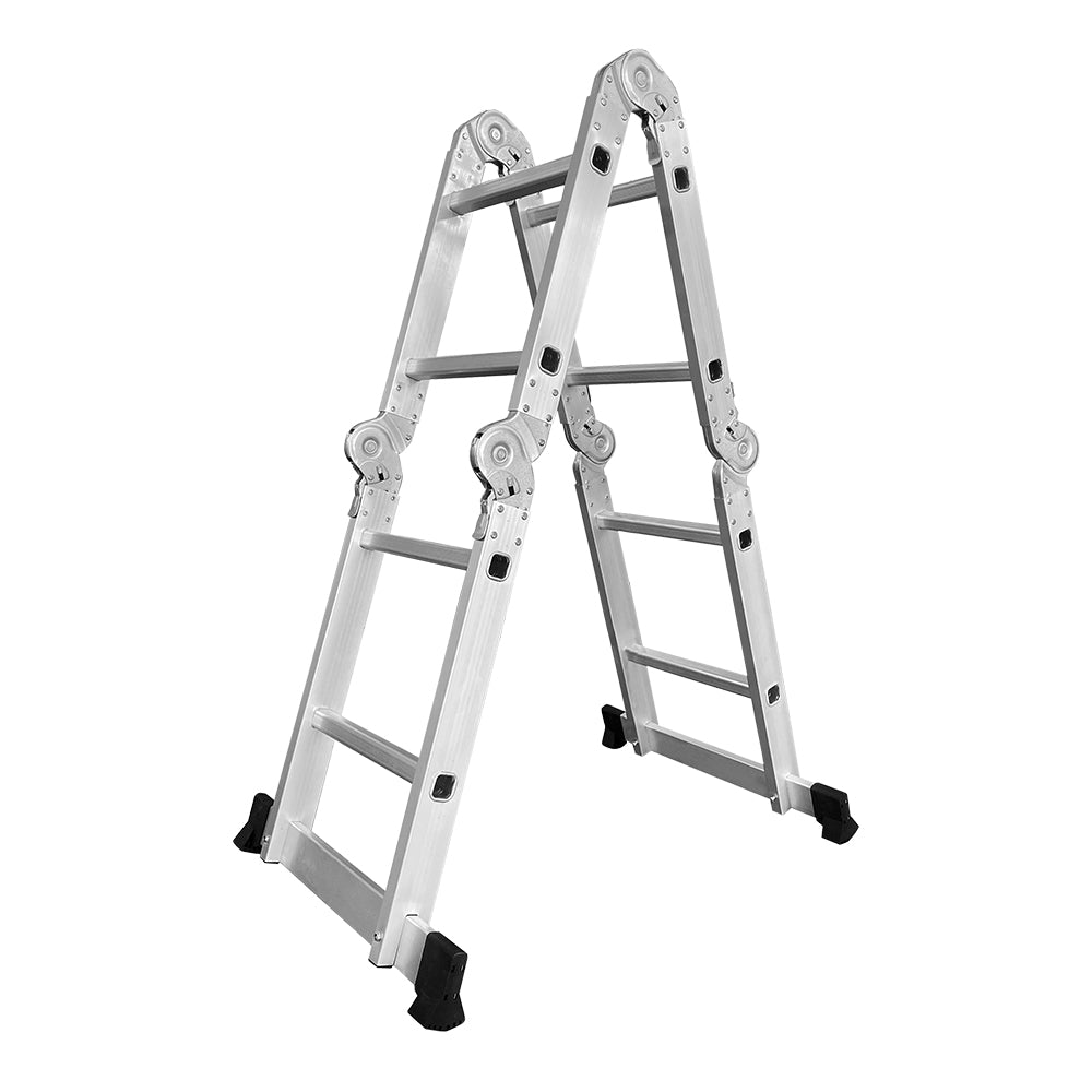 GROVIA 242-592cm Portable Multifunctional Aluminum Folding Ladder