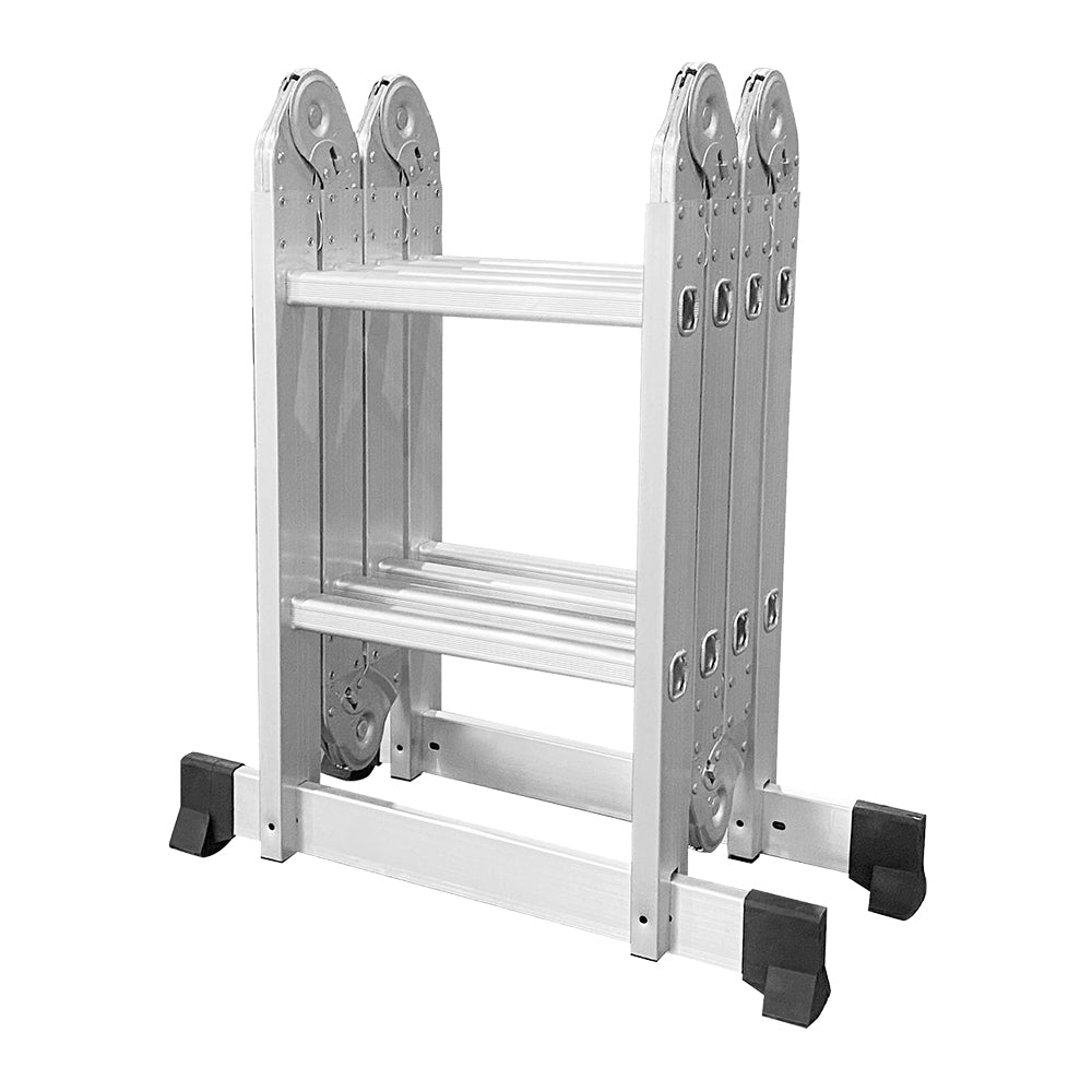 GROVIA 242-592cm Portable Multifunctional Aluminum Folding Ladder