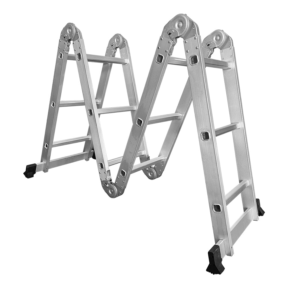 GROVIA 242-592cm Portable Multifunctional Aluminum Folding Ladder