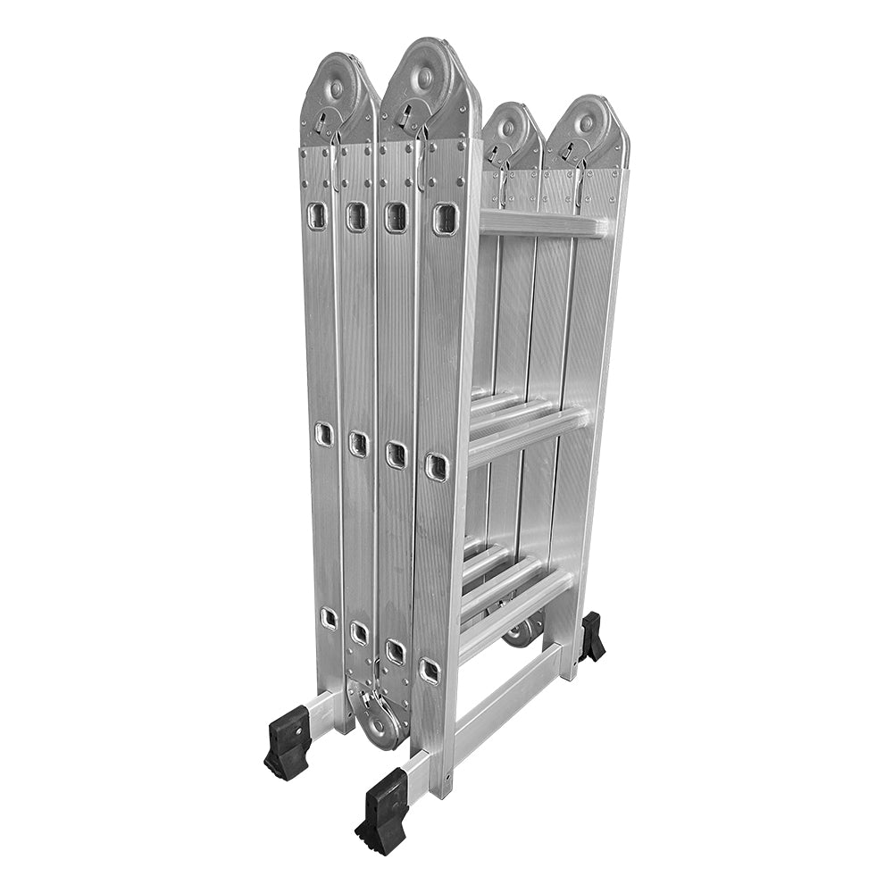 GROVIA 242-592cm Portable Multifunctional Aluminum Folding Ladder