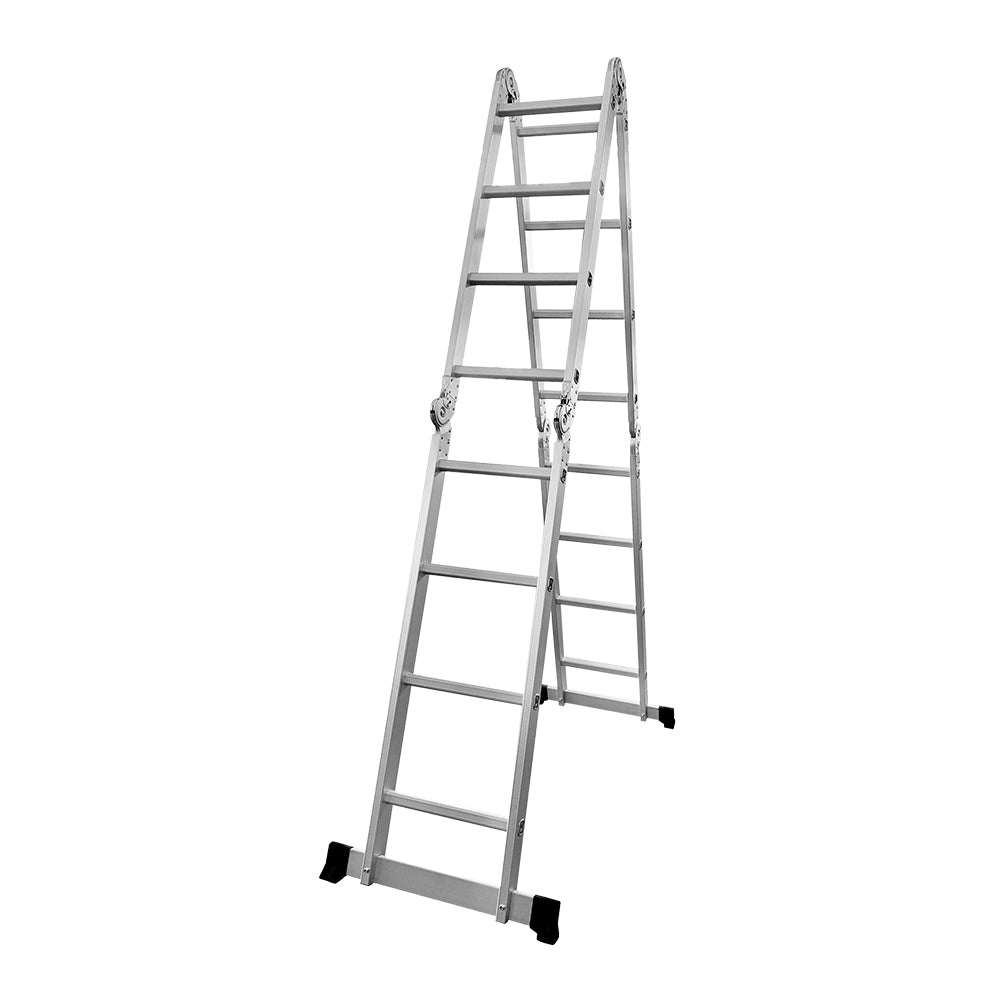 GROVIA 242-592cm Portable Multifunctional Aluminum Folding Ladder