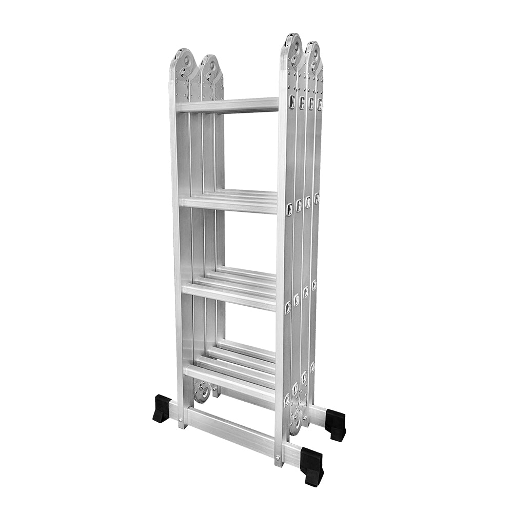 GROVIA 242-592cm Portable Multifunctional Aluminum Folding Ladder