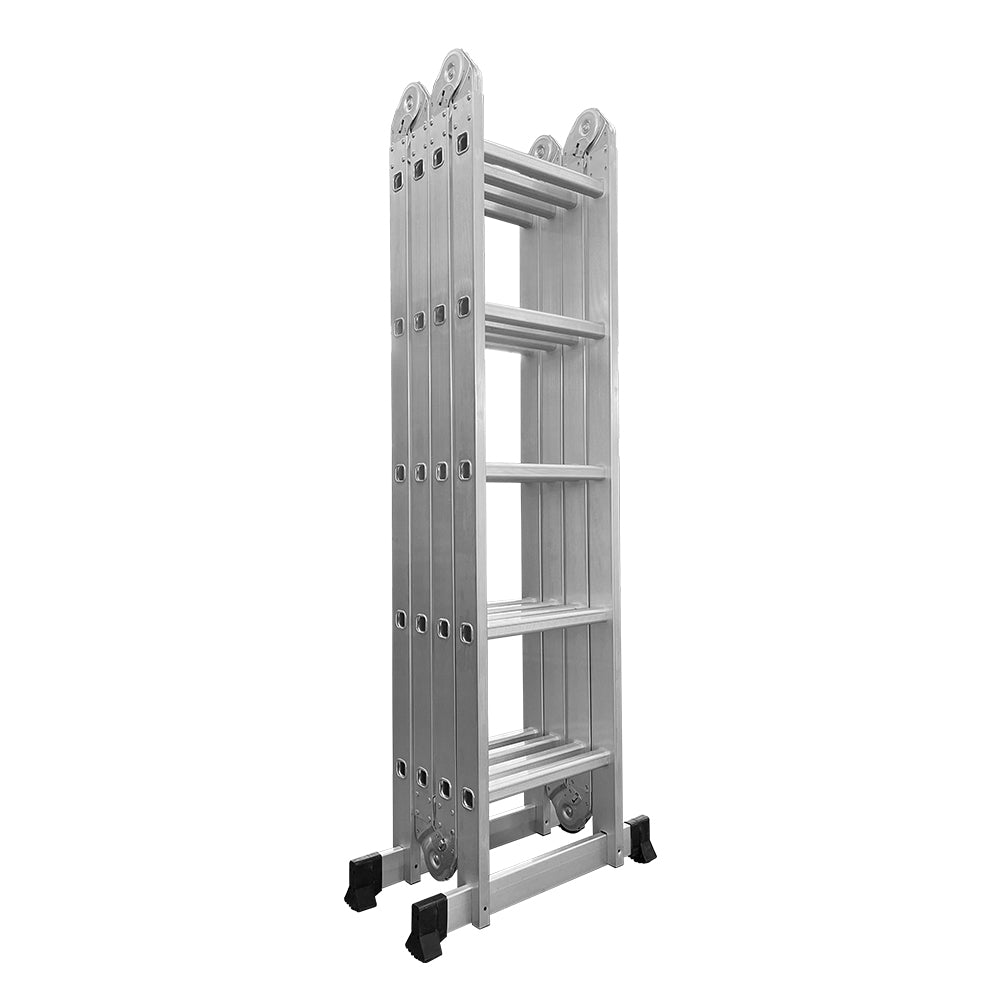 GROVIA 242-592cm Portable Multifunctional Aluminum Folding Ladder