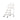 GROVIA 100cm Platform Height 4-step Ladder With Wheels Warehouse Staircase
