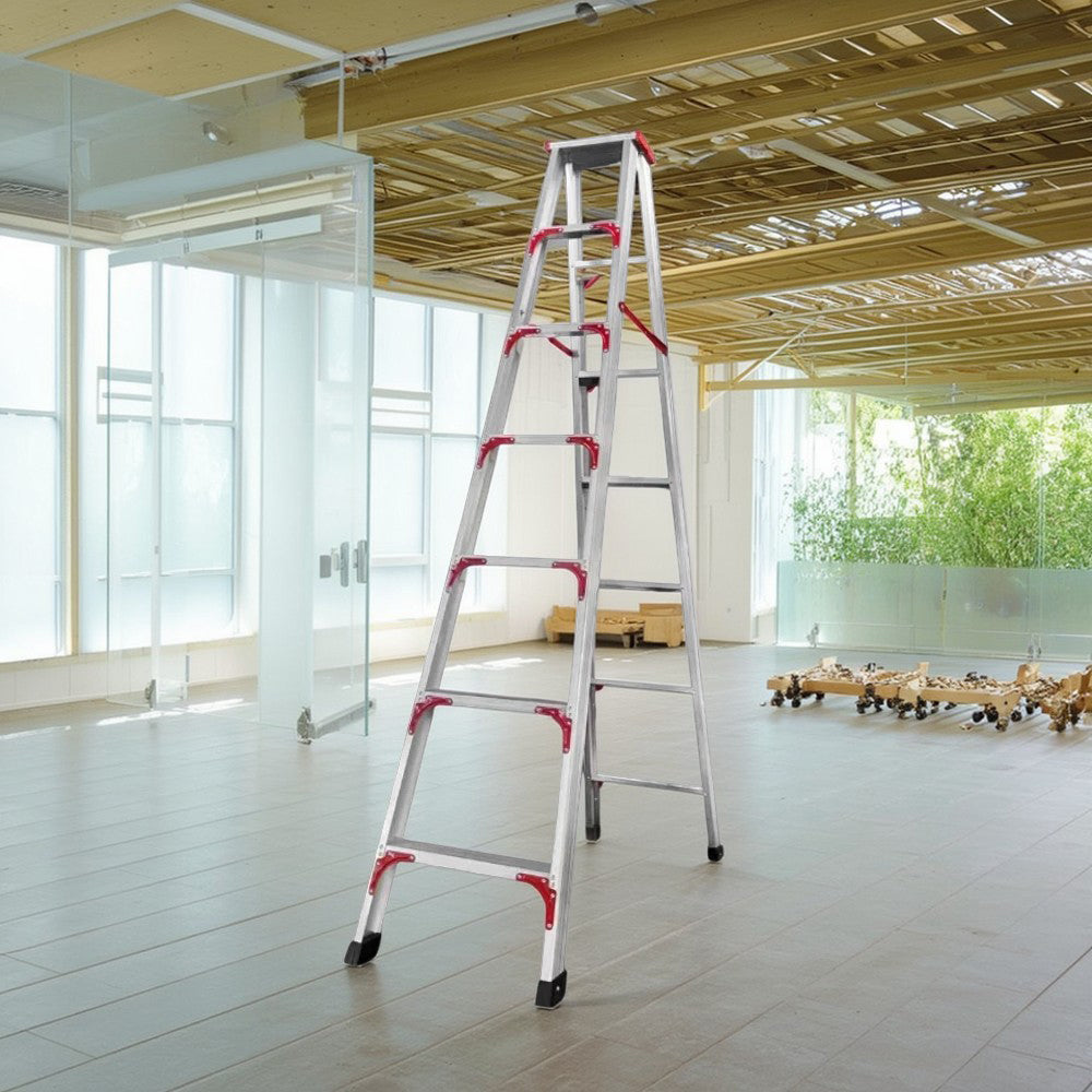 GROVIA L01 7/8-step Aluminum Alloy Ladder Warehouse Staircase/Household Stairs