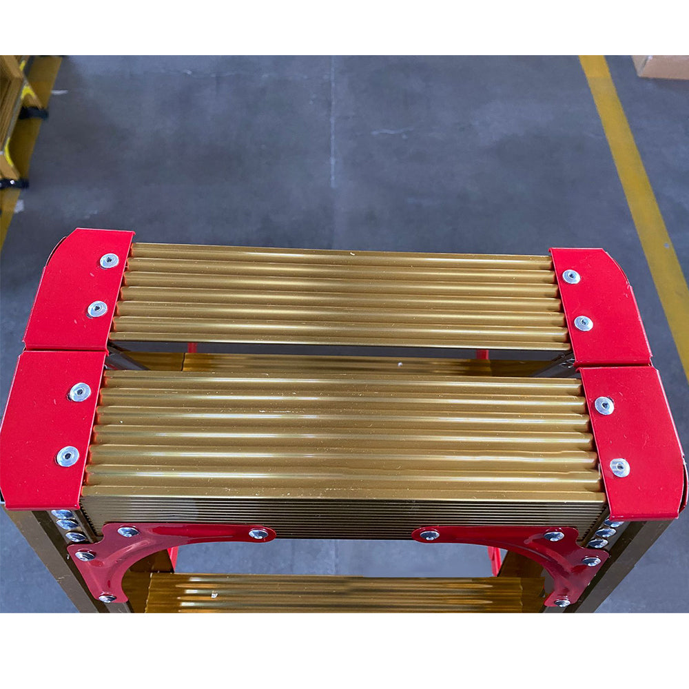 GROVIA L08 3/4/5/6/8/9/10-step Aluminum Alloy Ladder Warehouse Staircase/Household Stairs - Golden