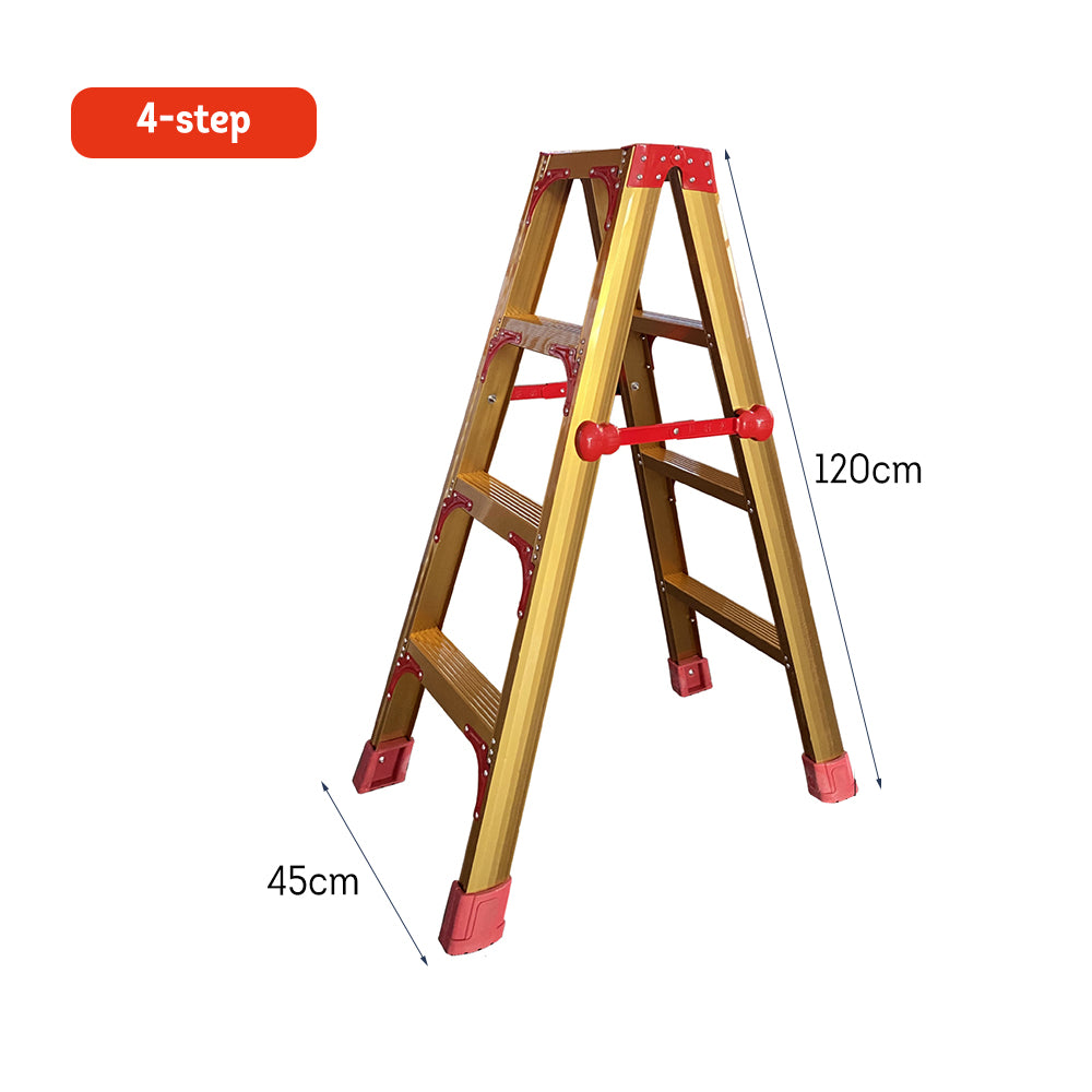 GROVIA L08 3/4/5/6/8/9/10-step Aluminum Alloy Ladder Warehouse Staircase/Household Stairs - Golden
