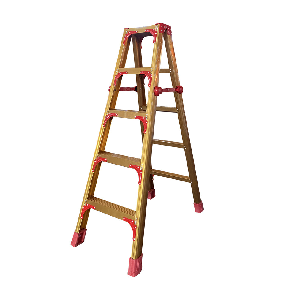 GROVIA L08 3/4/5/6/8/9/10-step Aluminum Alloy Ladder Warehouse Staircase/Household Stairs - Golden