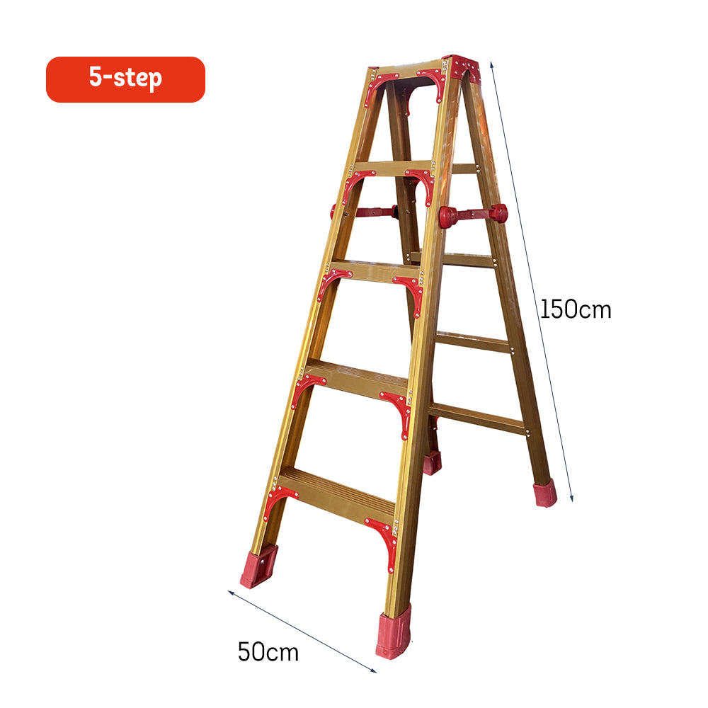 GROVIA L08 3/4/5/6/8/9/10-step Aluminum Alloy Ladder Warehouse Staircase/Household Stairs - Golden