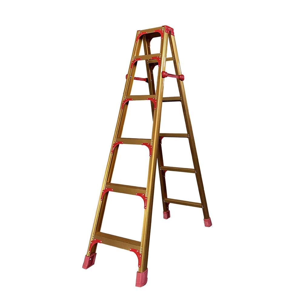 GROVIA L08 3/4/5/6/8/9/10-step Aluminum Alloy Ladder Warehouse Staircase/Household Stairs - Golden