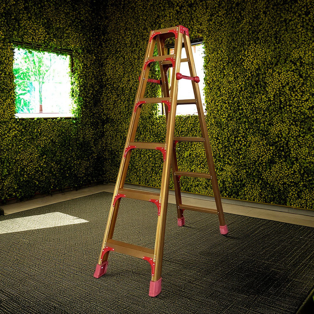 GROVIA L08 3/4/5/6/8/9/10-step Aluminum Alloy Ladder Warehouse Staircase/Household Stairs - Golden