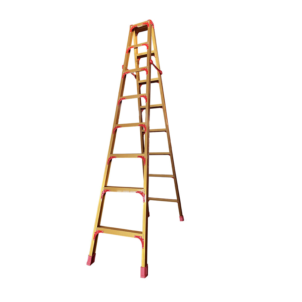 GROVIA L08 3/4/5/6/8/9/10-step Aluminum Alloy Ladder Warehouse Staircase/Household Stairs - Golden